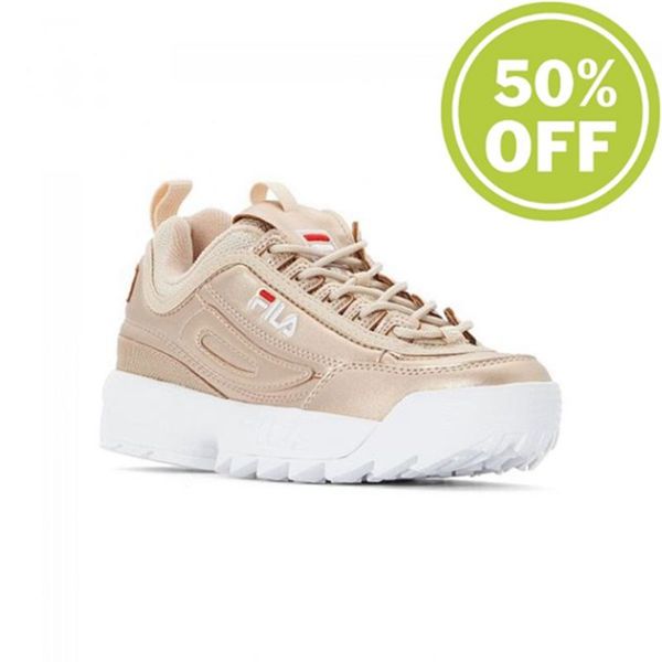 Zapatillas Fila Mujer Doradas - Disruptor M Low Wmn - España 178369TGJ